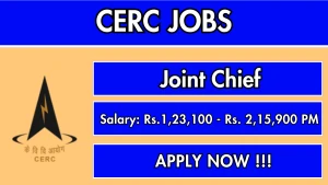 CERC Joint Chief Recruitment 2026 - Apply Offline