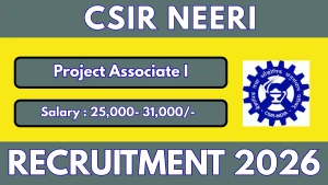 CSIR NEERI Project Associate I Recruitment 2026 - Apply Online