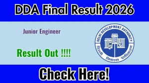 Delhi DDA Patwari Junior Engineer Final Result 2026 OUT (Direct Link) - Download Scorecard @ dda.gov.in