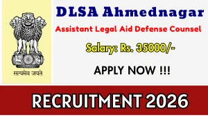DLSA Ahmednagar Assistant Recruitment 2026 - Apply Offline DLSA Ahmednagar Assistant Recruitment 2026 - Apply Offline