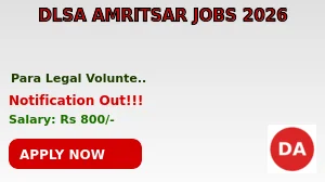 DLSA Amritsar Para Legal Volunteer  Recruitment 2026 - Apply Offline