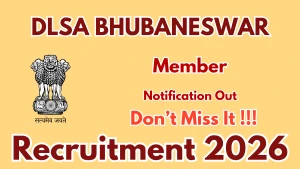 DLSA Bhubaneswar Member Recruitment 2026 - Apply Offline