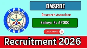 DMSRDE Research Associate Recruitment 2026 - Walkin