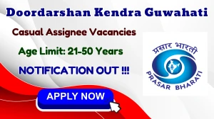 Doordarshan Kendra Guwahati Casual Assignee Recruitment 2026 – Apply for Resource Person, Video Assistant & Other Posts