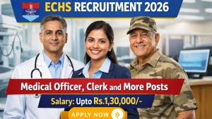 ECHS Recruitment 2026 - Apply Offline for 58 Medical Officer, Clerk and More Posts