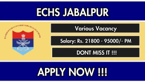 ECHS Jabalpur Recruitment 2026 - Apply Offline for Deo, Peon and More Posts