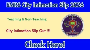 EMRS City Intimation Slip 2026 Out – Download Link Here