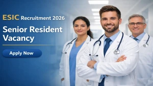 ESIC Recruitment 2026 - Walkin for 42 Senior Resident Posts