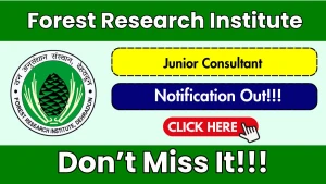 Forest Research Institute Junior Consultant Recruitment 2026 - Apply Offline