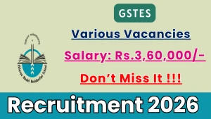 GSTES Recruitment 2026 - Apply Offline for Legal Consultant, Project Manager and More Posts