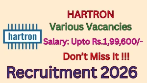 HARTRON Recruitment 2026 - Apply Offline for  Posts