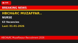 HBCH&RC Muzaffarpur Recruitment 2026 - Walkin for 63 MTS, Pharmacist and More Posts