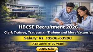 HBCSE TIFR Recruitment 2026 – Walk in for 13 Clerk Trainee, Tradesman Trainee and More Posts