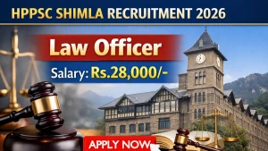 HPPSC Shimla Law Officer Recruitment 2026