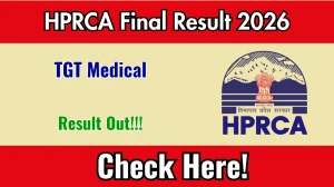 HPRCA TGT Final Result 2026 OUT (Direct Link) - Download Scorecard @ hprca.hp.gov.in