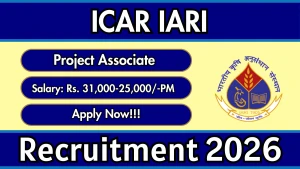 ICAR IARI Project Associate – I Recruitment 2026 - Walkin