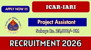 ICAR IARI Project Assistant Recruitment 2026 - Apply Online
