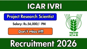 ICAR-IVRI Project Research Scientist-I Recruitment 2026 - Walkin