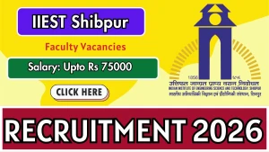 IIEST Shibpur Faculty Recruitment 2026 - Apply Online