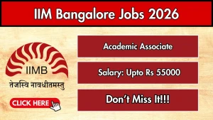 IIM Bangalore Academic Associate Recruitment 2026 - Apply Online
