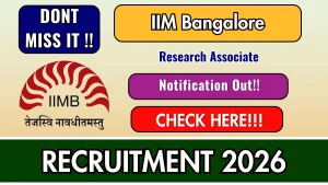 IIM Bangalore Research Associate Recruitment 2026 - Apply Online