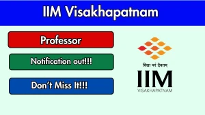 IIM Visakhapatnam Professor Recruitment 2026 - Apply Online