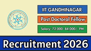IIT Gandhinagar Post Doctoral Fellow Recruitment 2026 - Apply Online