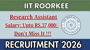 IIT Roorkee Research Assistant Recruitment 2026 - Apply Online