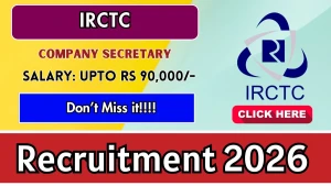 IRCTC Company Secretary Recruitment 2026 - Walkin IRCTC Company Secretary Recruitment 2026 - Walkin