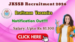 JKSSB Draftsman Recruitment 2026 - Apply Online for 76 Posts