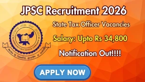 JPSC State Tax Officer Recruitment 2026 - Apply Online