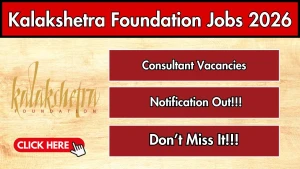 Kalakshetra Foundation Consultant Recruitment 2026 - Walkin