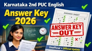 Karnataka 2nd PUC English Answer Key 2026: Question Paper & Exam Analysis