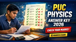 Karnataka 2nd PUC Physics Answer Key 2026 (Unofficial): Check Solutions, Exam Pattern & Marks Calculation