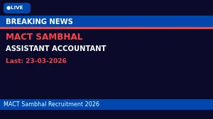 MACT Sambhal Assistant Accountant Recruitment 2026 - Apply Offline