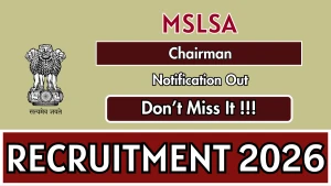 Maharashtra State Legal Services Authority Recruitment 2026 - Apply Offline for 29 Chairman Posts