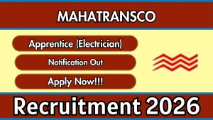 MAHATRANSCO Apprentice Electrician Recruitment 2026 - Apply Online for 50 Posts