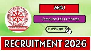 MGU Computer Lab In-charge Recruitment 2026 - Walkin