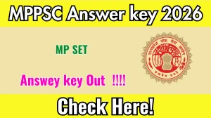 MP SET Answer Key 2026 OUT - Download PDF, Response Sheet & Objection Link