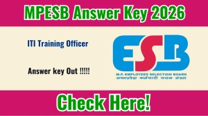 MPESB ITI Training Officer Answer Key 2026 OUT - Download PDF, Response Sheet & Objection Link