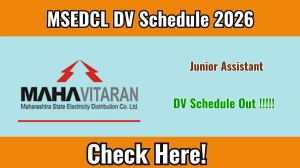 MSEDCL Junior Assistant DV Schedule 2026 OUT @ mahadiscom.in - Check Dates, Required Documents and More MSEDCL Junior Assistant DV Schedule 2026 OUT @ mahadiscom.in - Check Dates, Required Documents and More