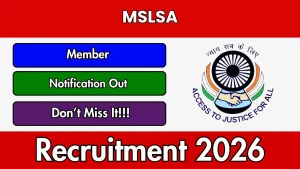 MSLSA Member Recruitment 2026 - Apply Offline for 58 Posts
