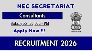 NEC Secretariat Recruitment 2026 - Apply Offline for Consultant Posts