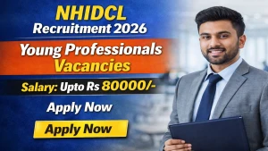 NHIDCL Young Professionals Recruitment 2026 Notification Out - Apply Online for 37 Posts @ nhidcl.com