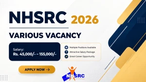 NHSRC Recruitment 2026 - Apply Online for 31 Junior Consultant, Technical Officer and More posts