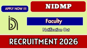 NIDMP Recruitment 2026 - Apply Offline for Faculty Posts