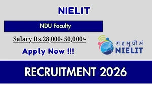 NIELIT NDU Faculty Recruitment 2026 - Walkin