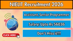 NIELIT Recruitment 2026 - Apply Online for Assistant Programmer, Sr. Programmer Posts
