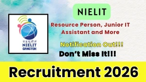 NIELIT Recruitment 2026 - Walkin for Resource Person, Junior IT Assistant and More Posts