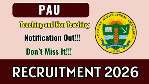 PAU Teaching & Non-Teaching Recruitment 2026 - Apply Online for Clerk, Bee Keeper and More Posts